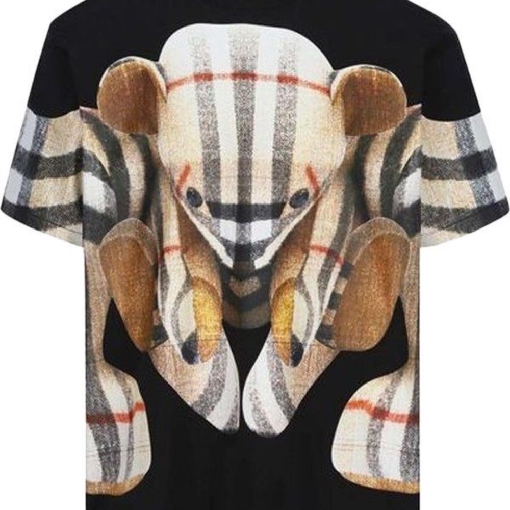 Burberry Check Teddy Bear T-Shirt like new